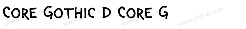 Core Gothic D Core G字体转换